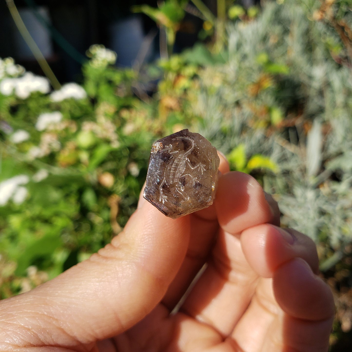 Crocodile Quartz Crystal wax seal stamp