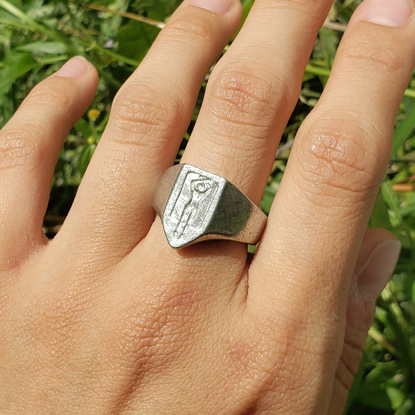 Sunbather wax seal signet ring