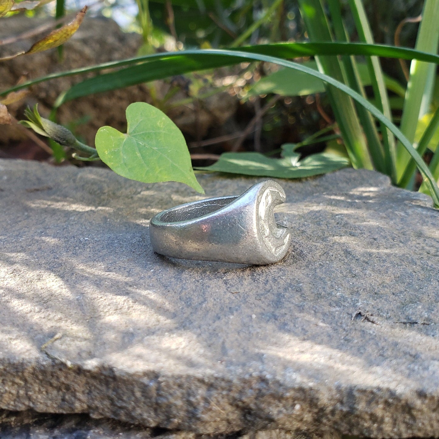 Body letter "C" wax seal signet ring