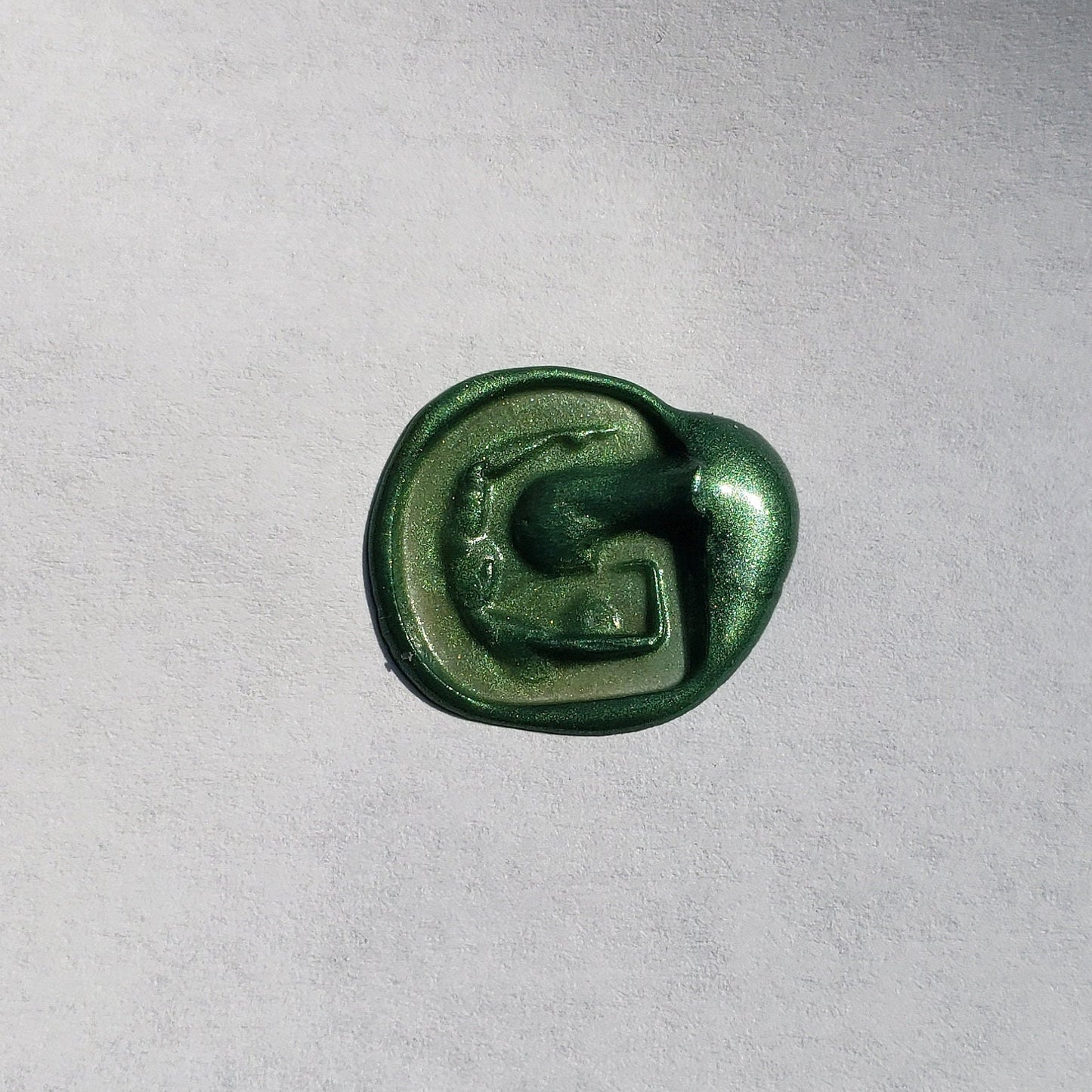 Body letter "G" wax seal signet ring