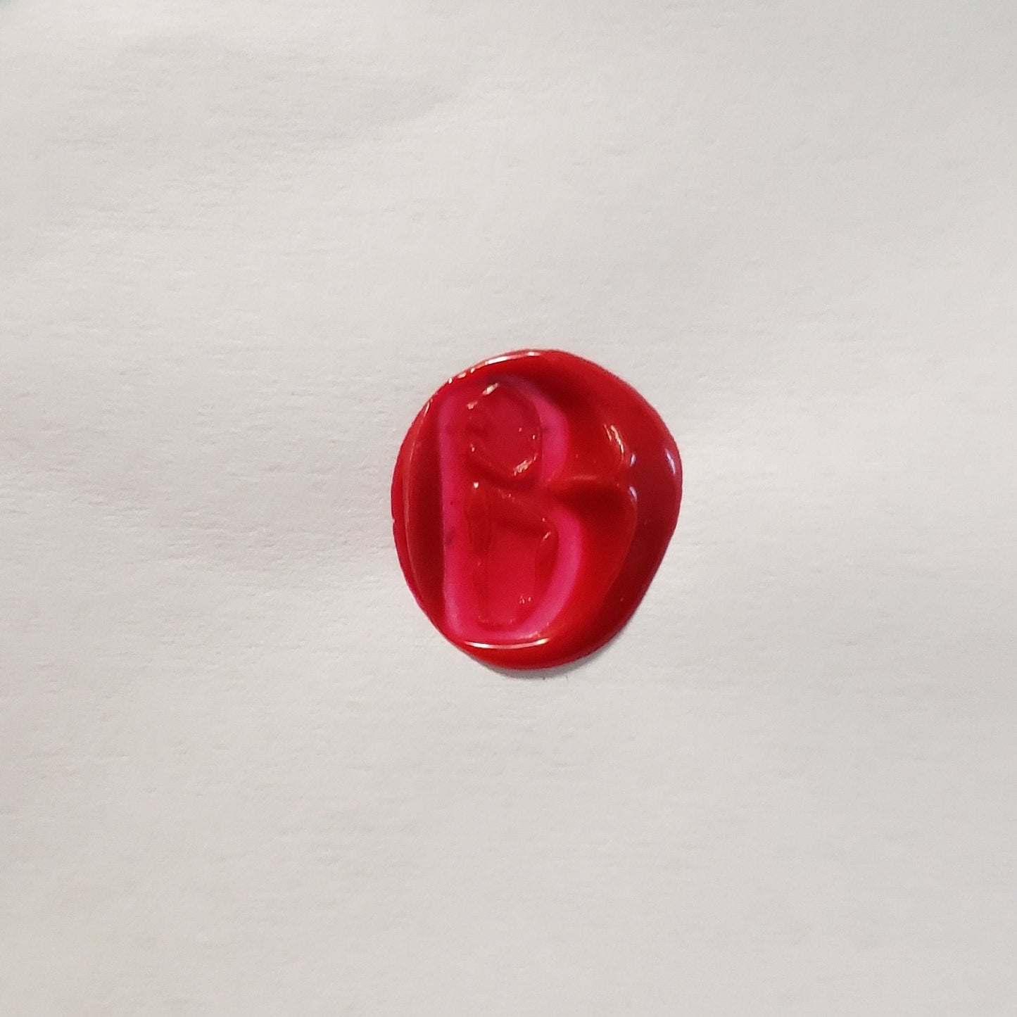 Body letter "B" wax seal signet ring