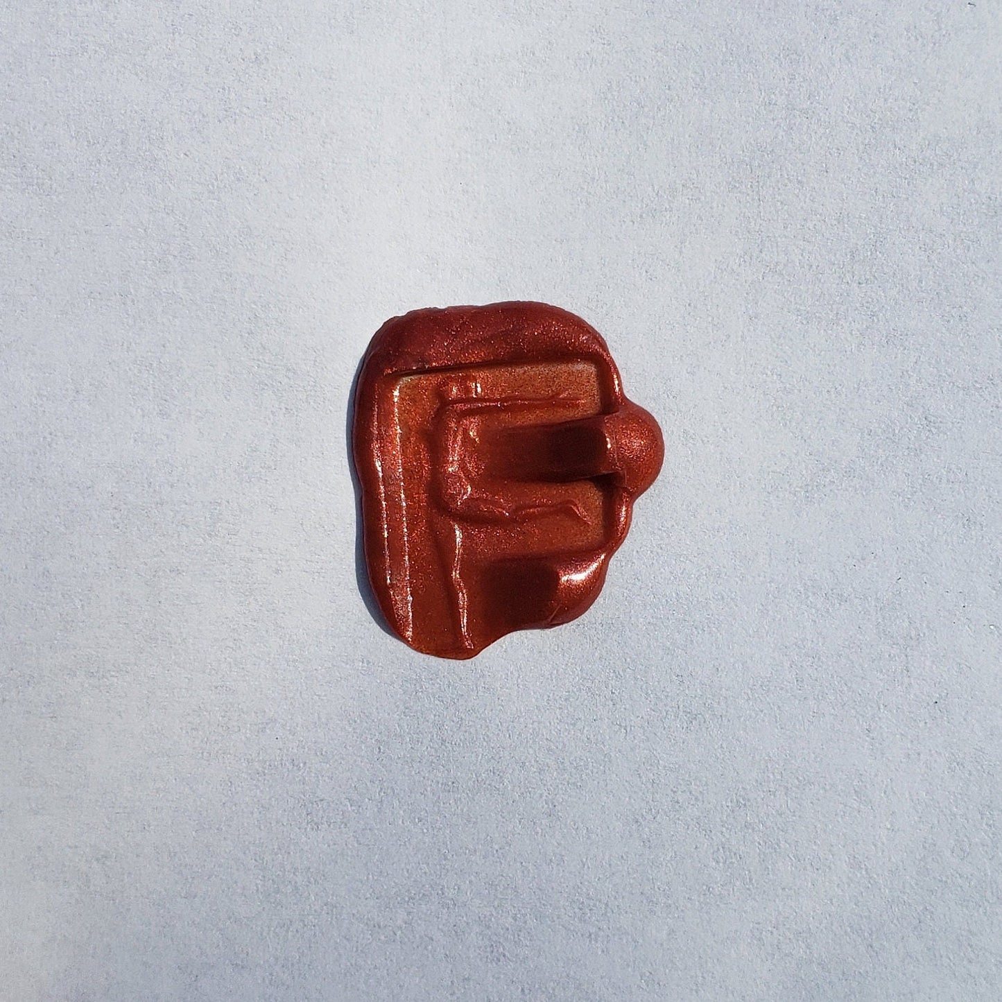 Body letter "F" wax seal signet ring