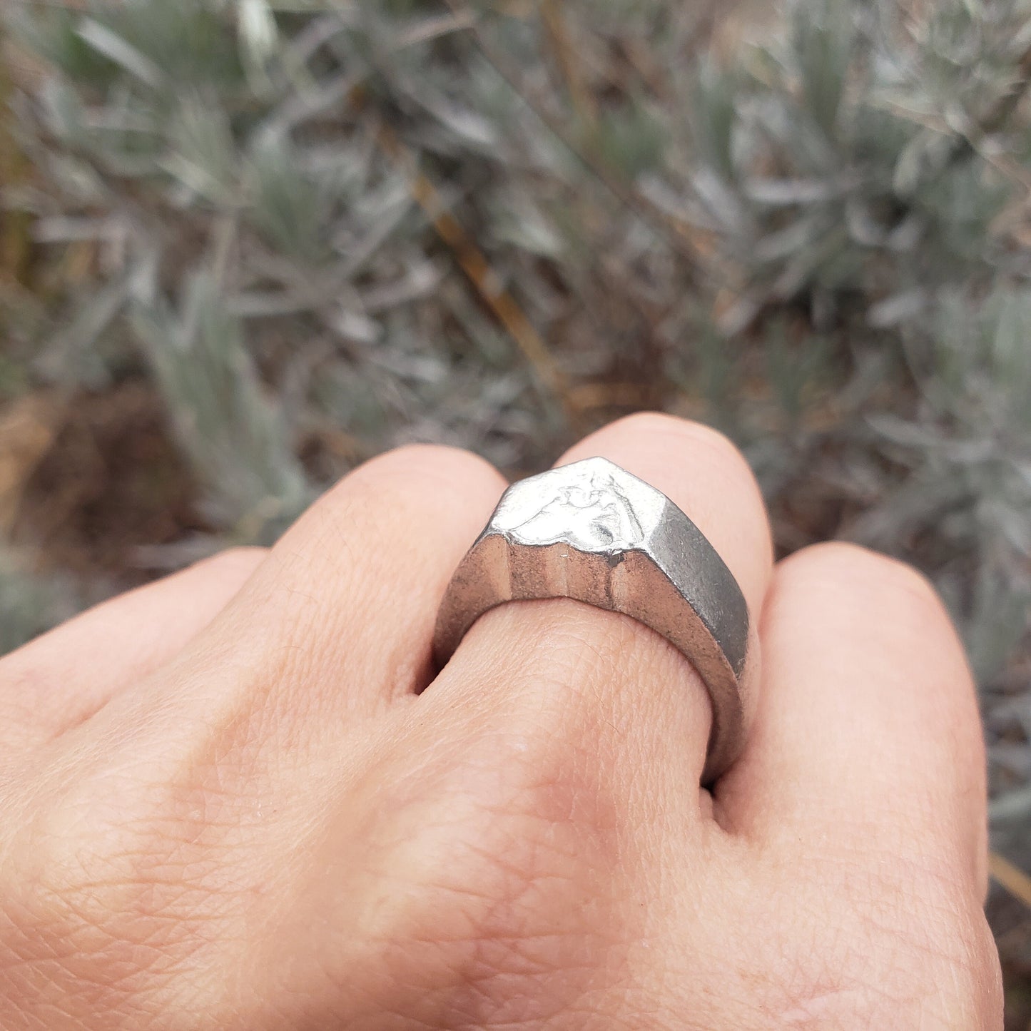 Hanging in the window wax seal signet ring