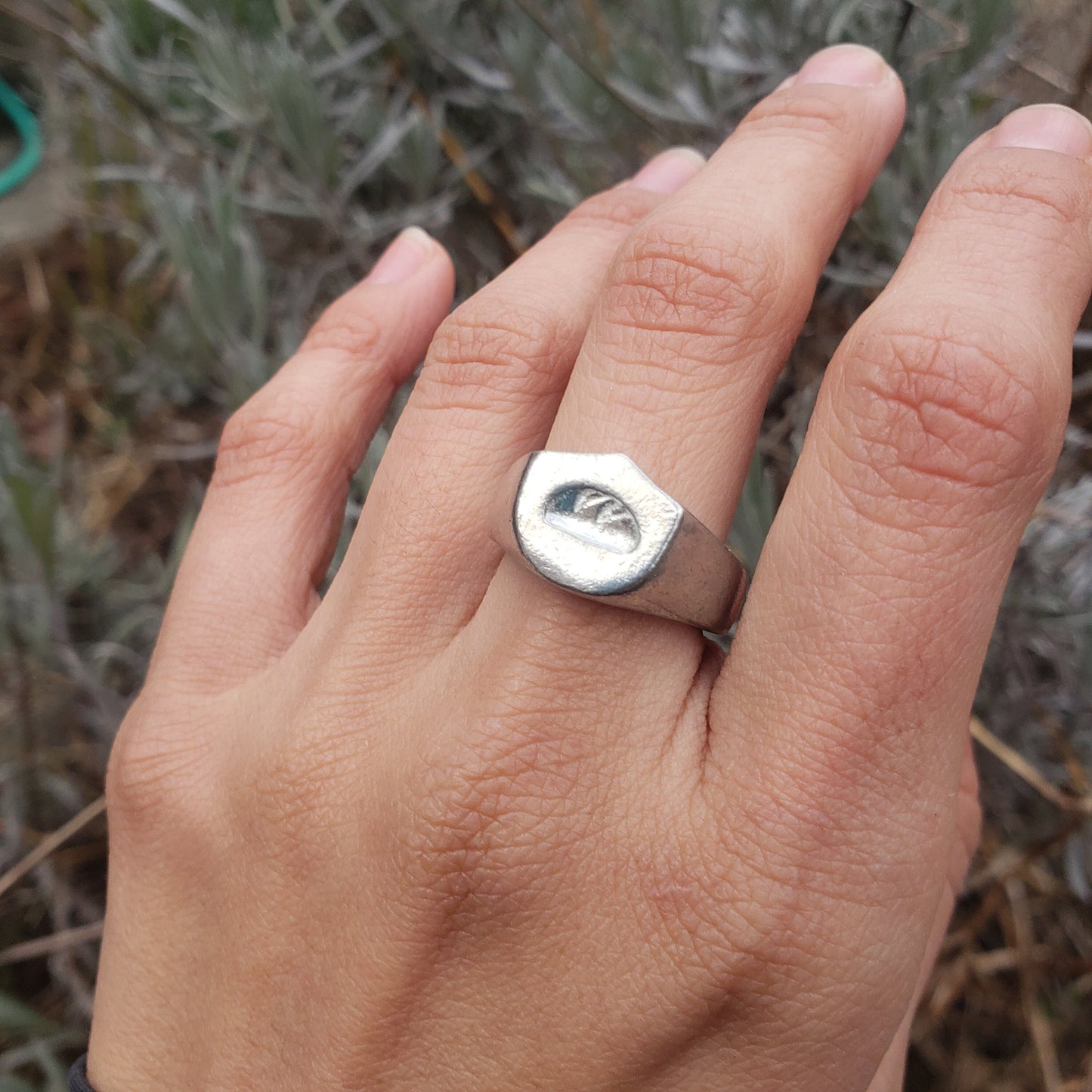 Bread boule wax seal signet ring