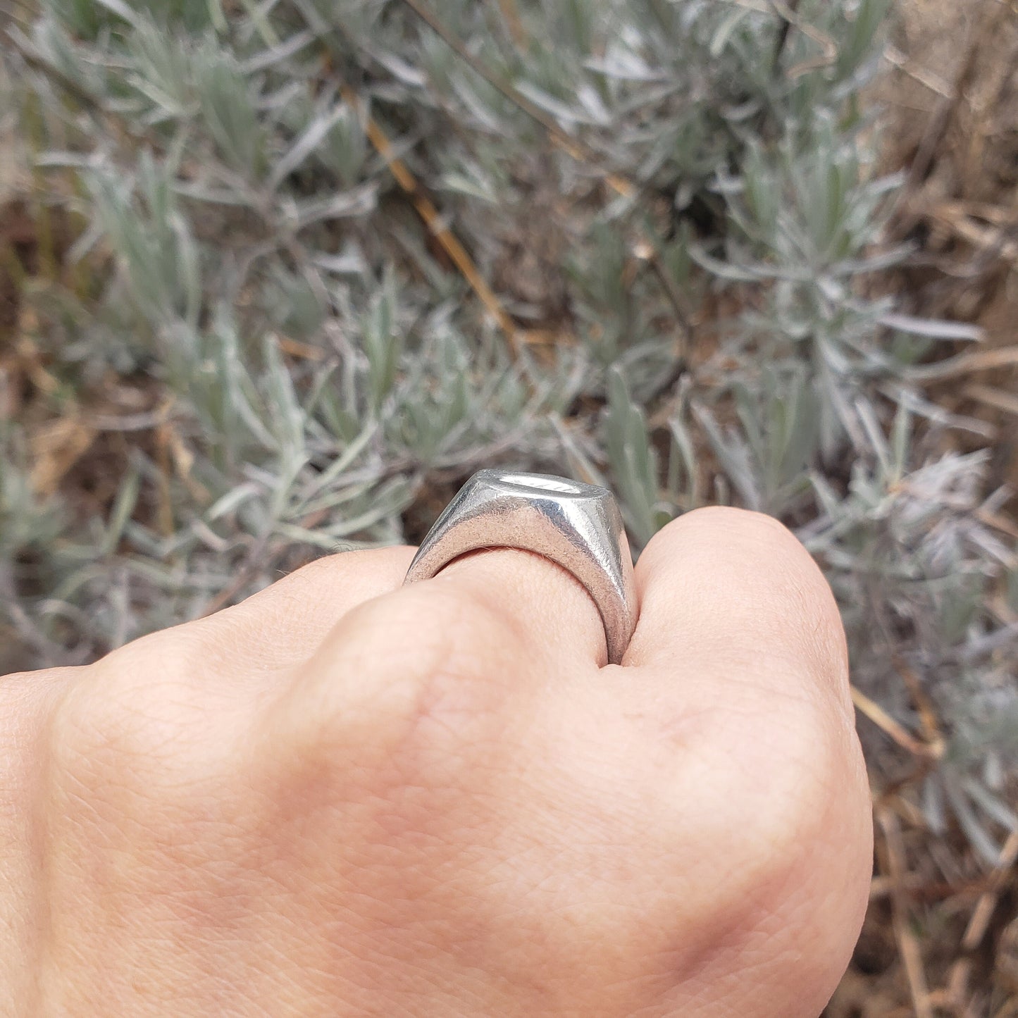 Bread boule wax seal signet ring