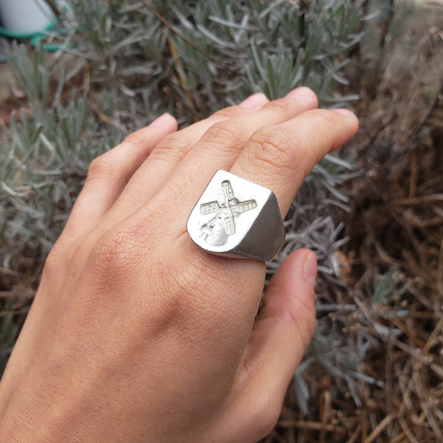 Classic windmill wax seal signet ring