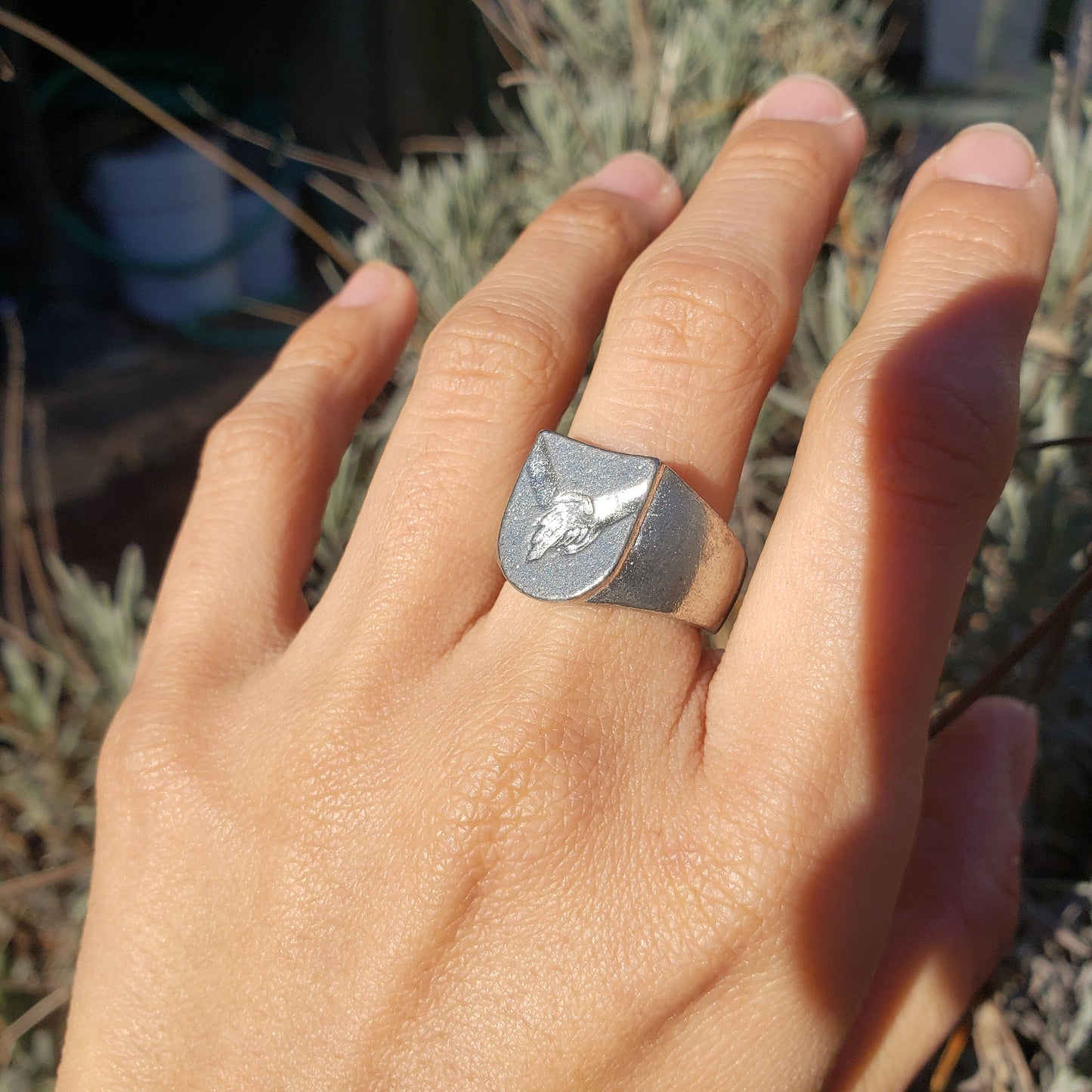 Holding hands wax seal signet ring