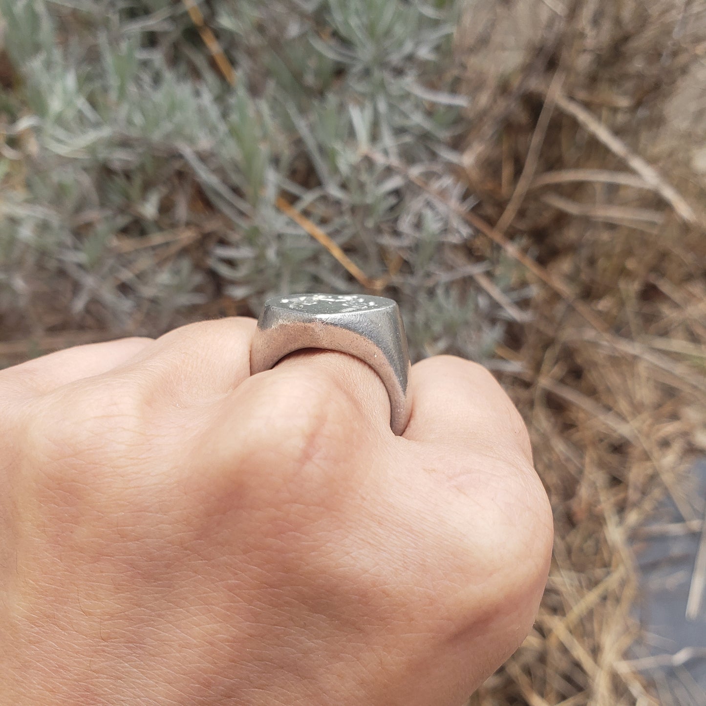 Otter love wax seal signet ring