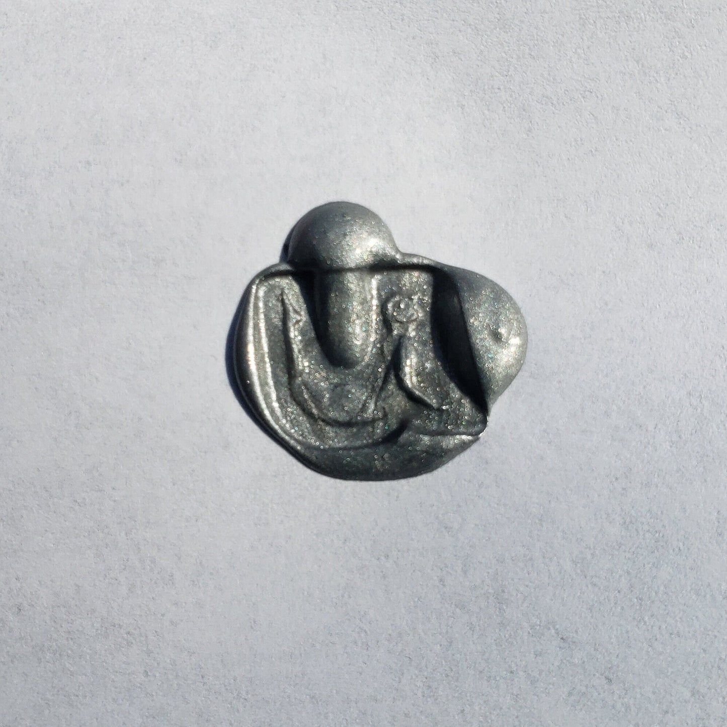 Body letter "u" wax seal signet ring