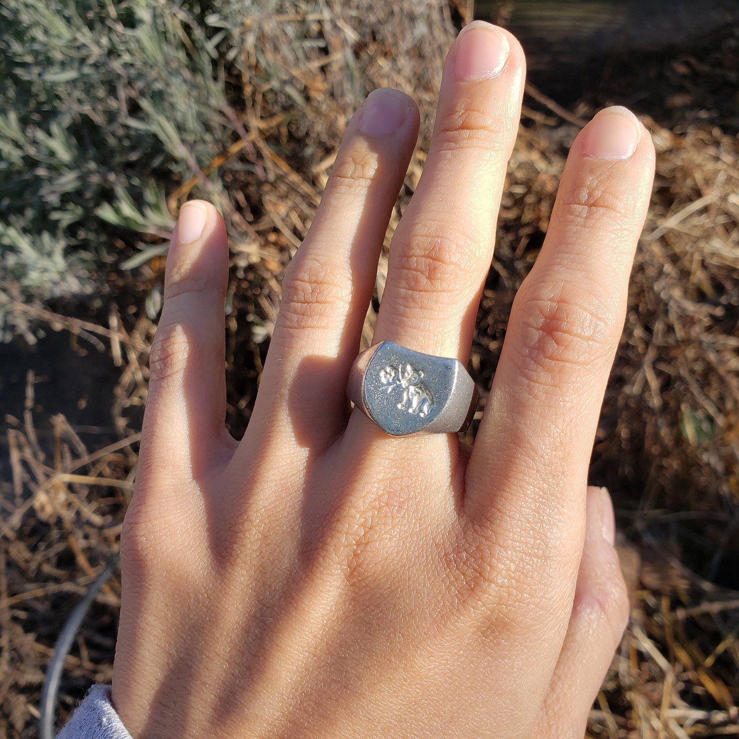 American Pika wax seal signet ring