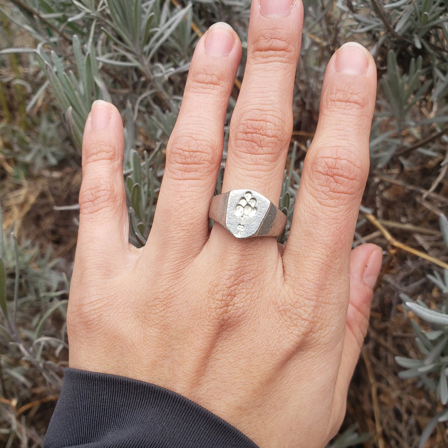 Balloons wax seal signet ring