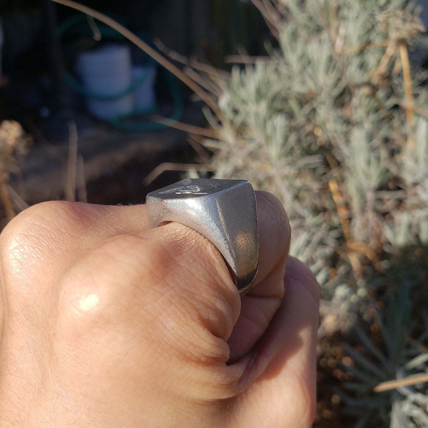 Beaver wax seal signet ring