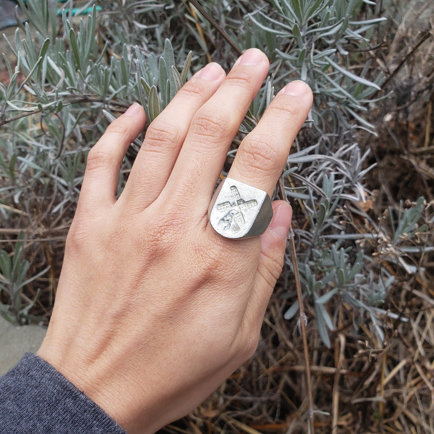 Classic windmill wax seal signet ring