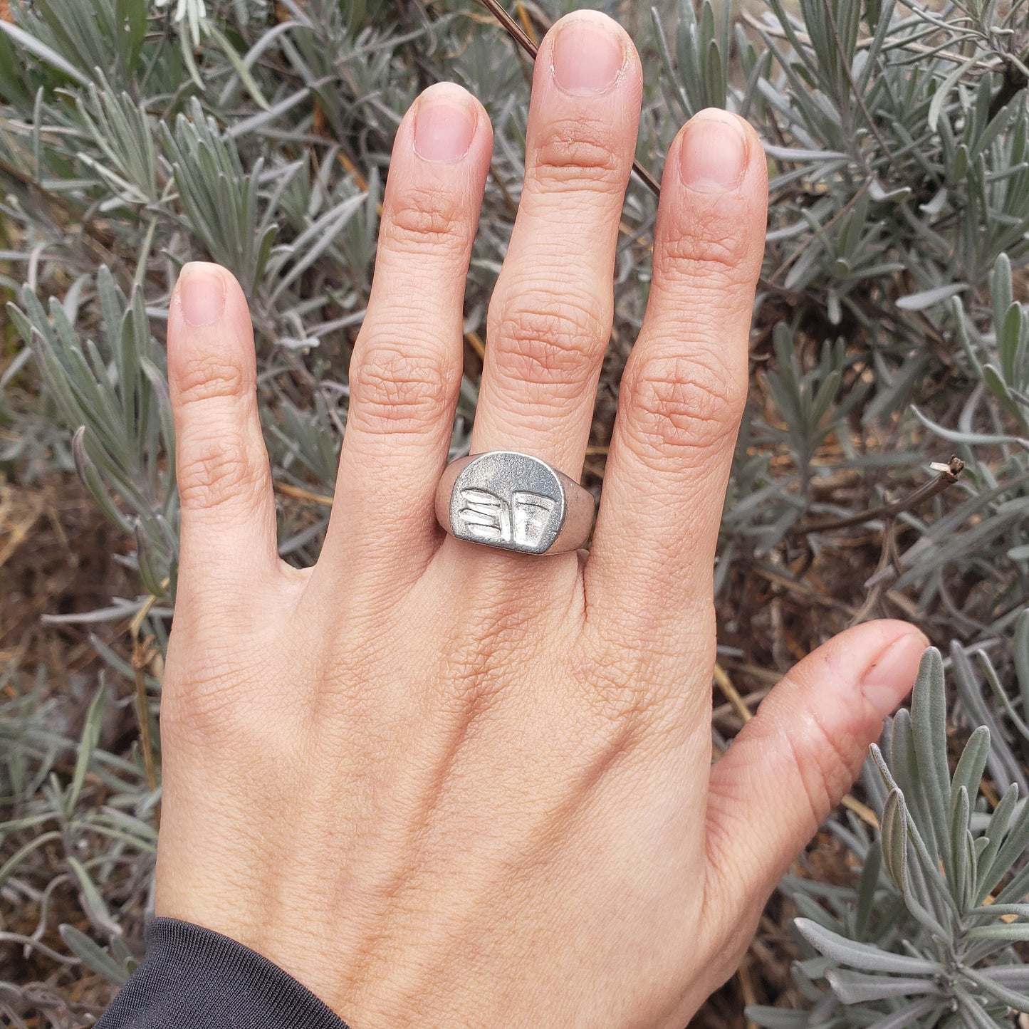 Milk n' cookies wax seal signet ring