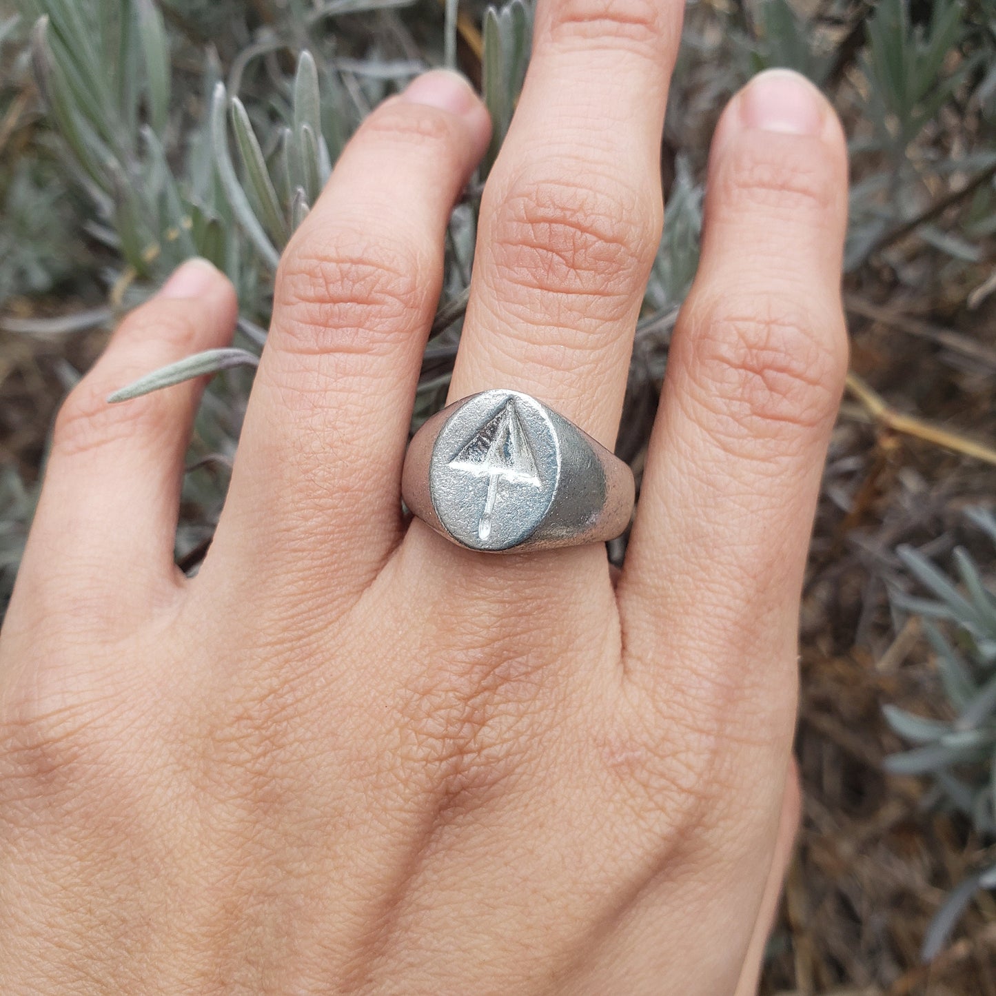 Parasol wax seal signet ring