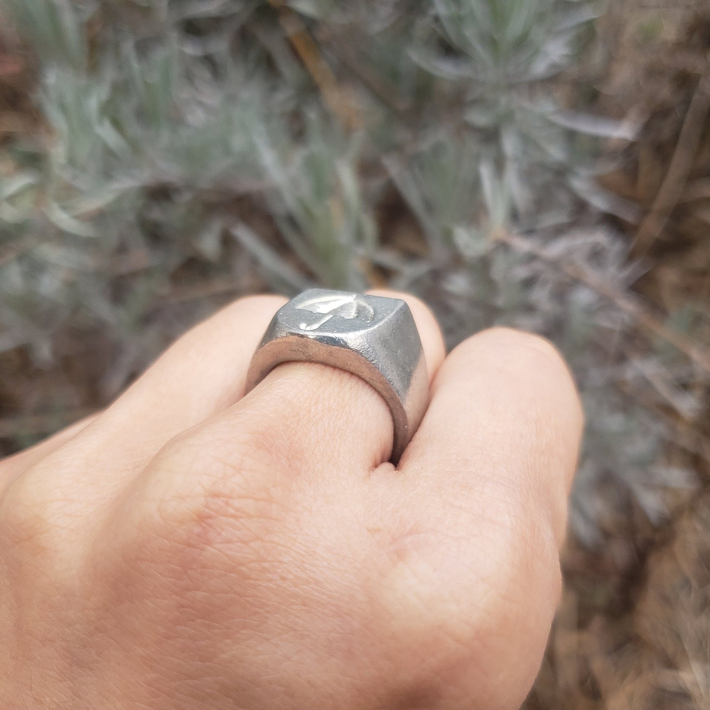 Umbrella wax seal signet ring