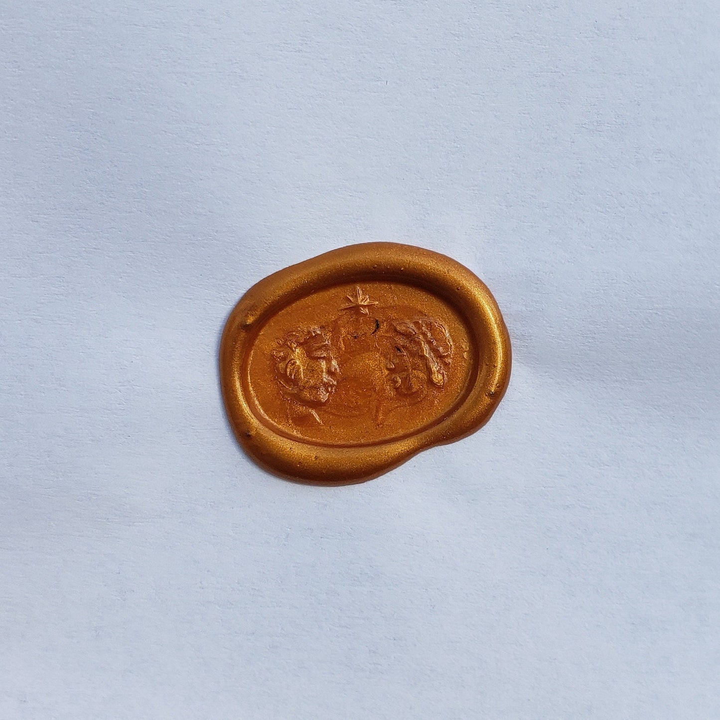 Medieval wedding wax seal signet ring