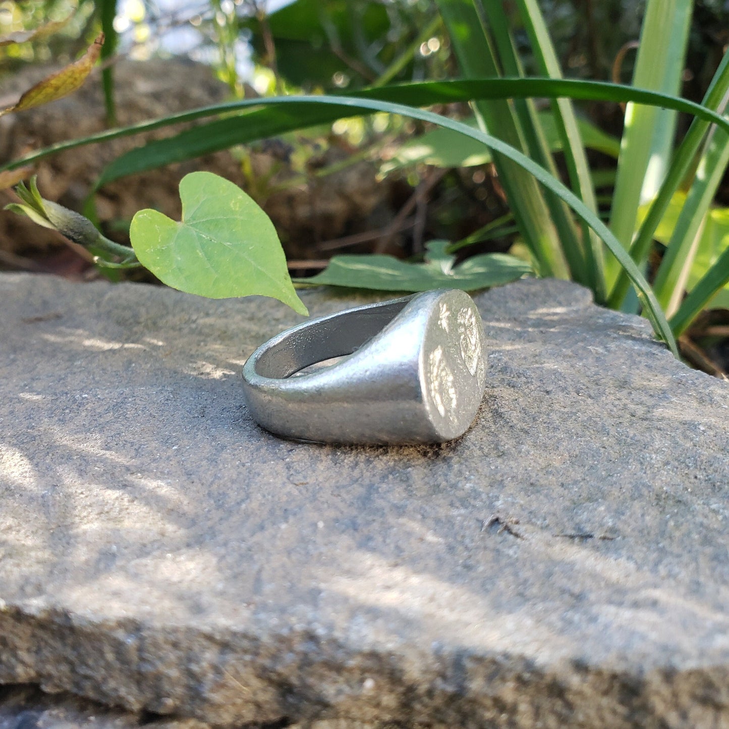 Medieval wedding wax seal signet ring