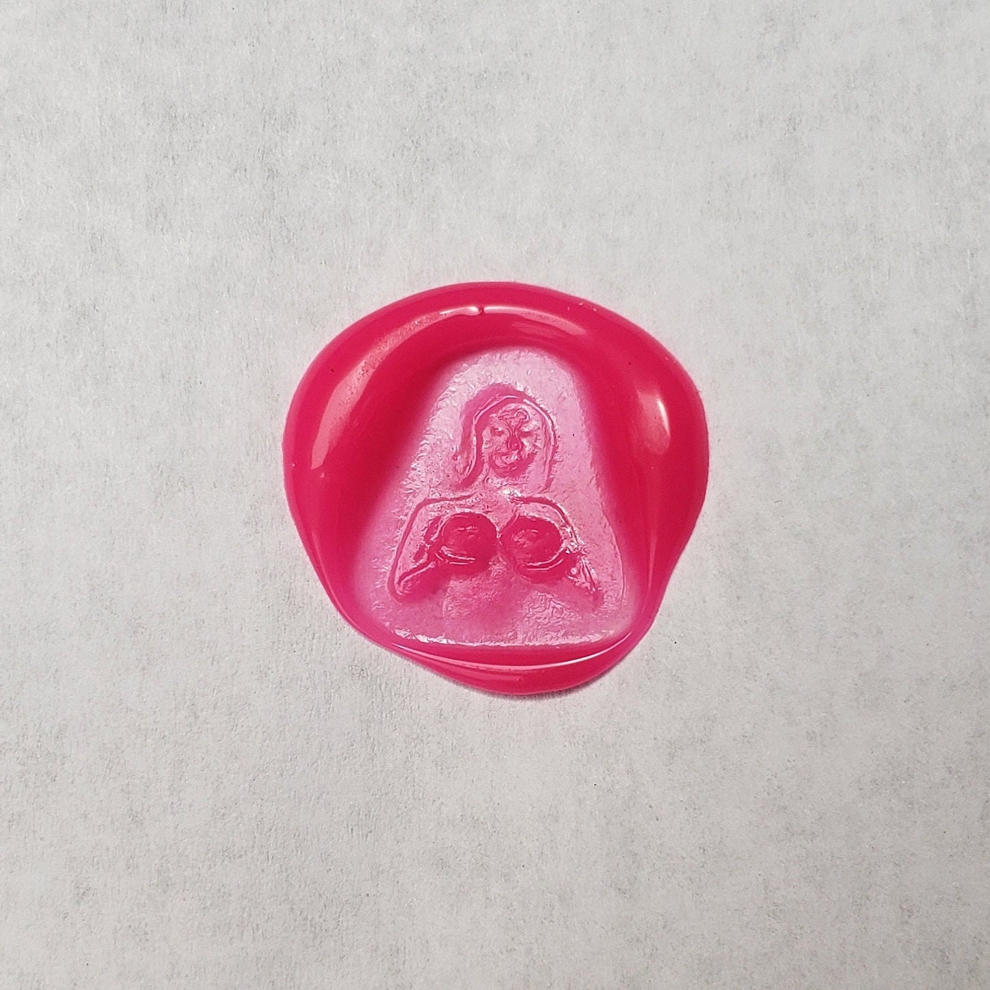 Female presenting nipples wax seal signet ring