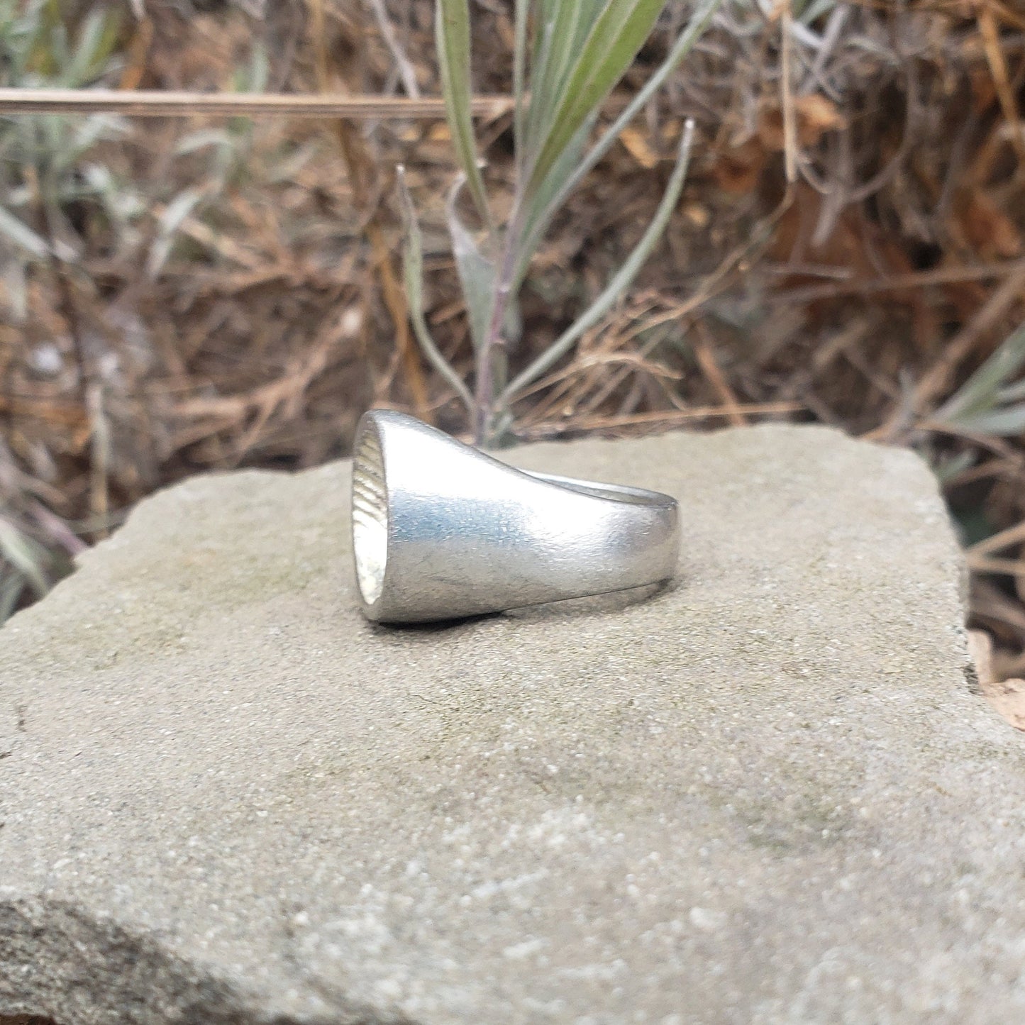 Seashell wax seal signet ring