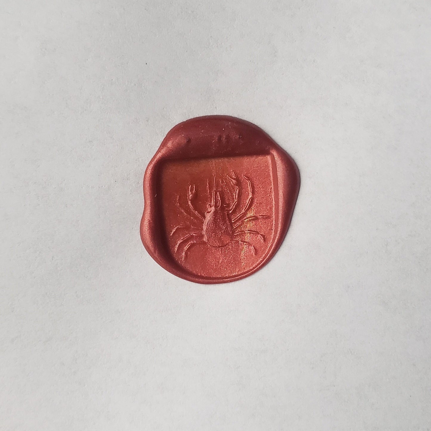 Decorator crab wax seal signet ring