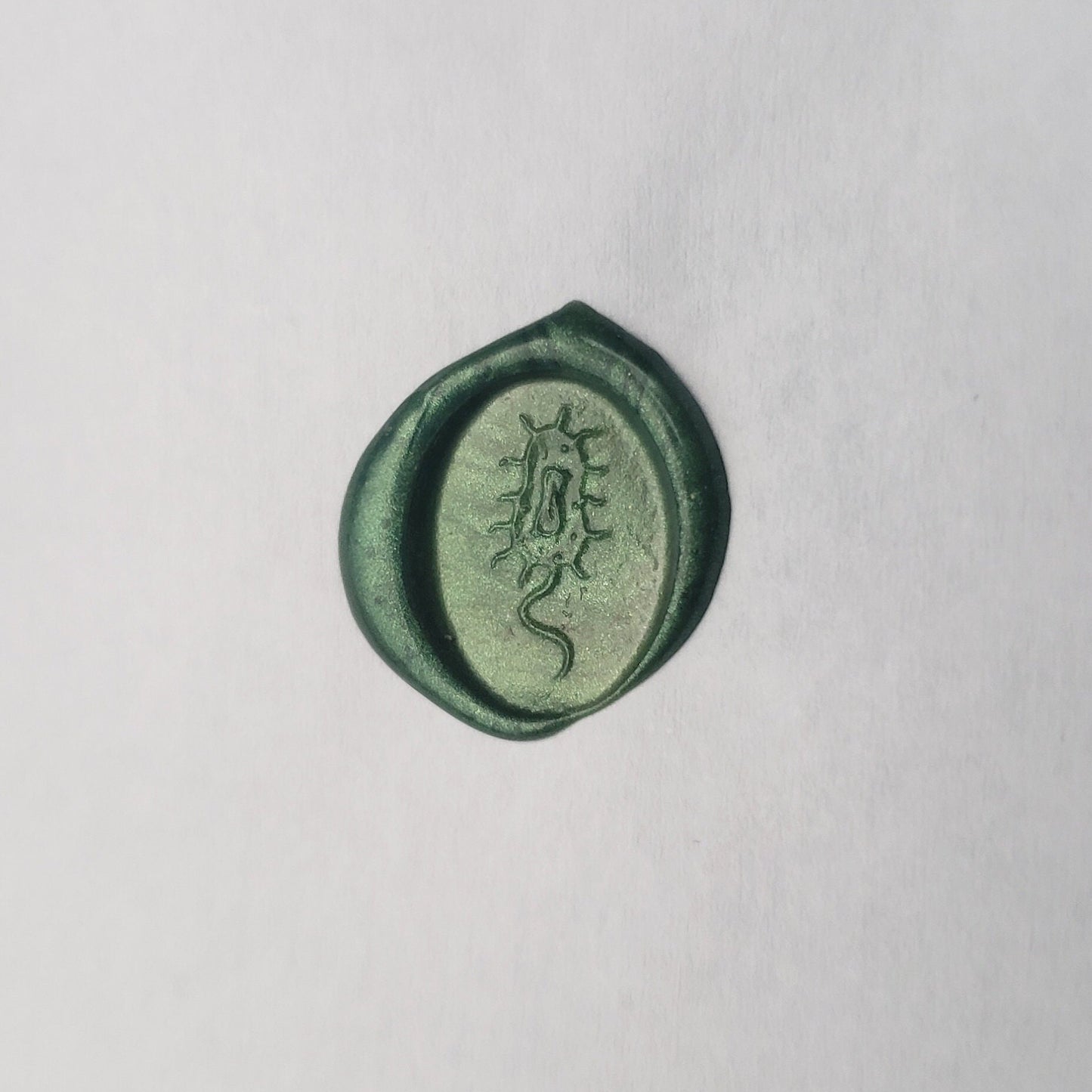 Bacteria wax seal signet ring