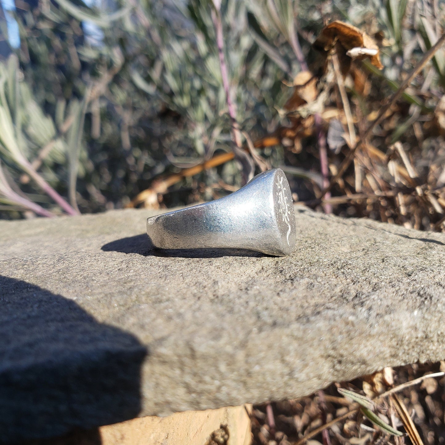 Bacteria wax seal signet ring