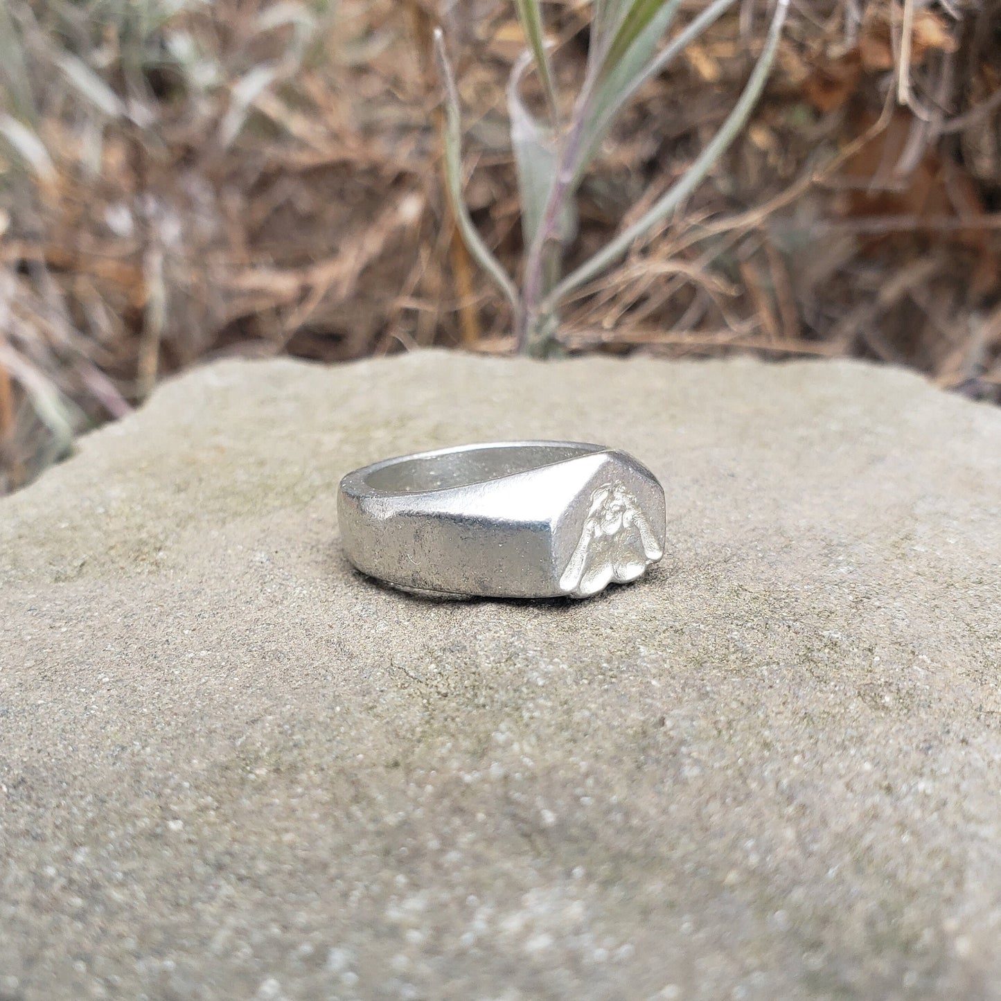 Hanging in the window wax seal signet ring