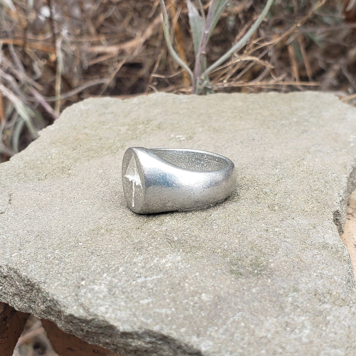 Parasol wax seal signet ring