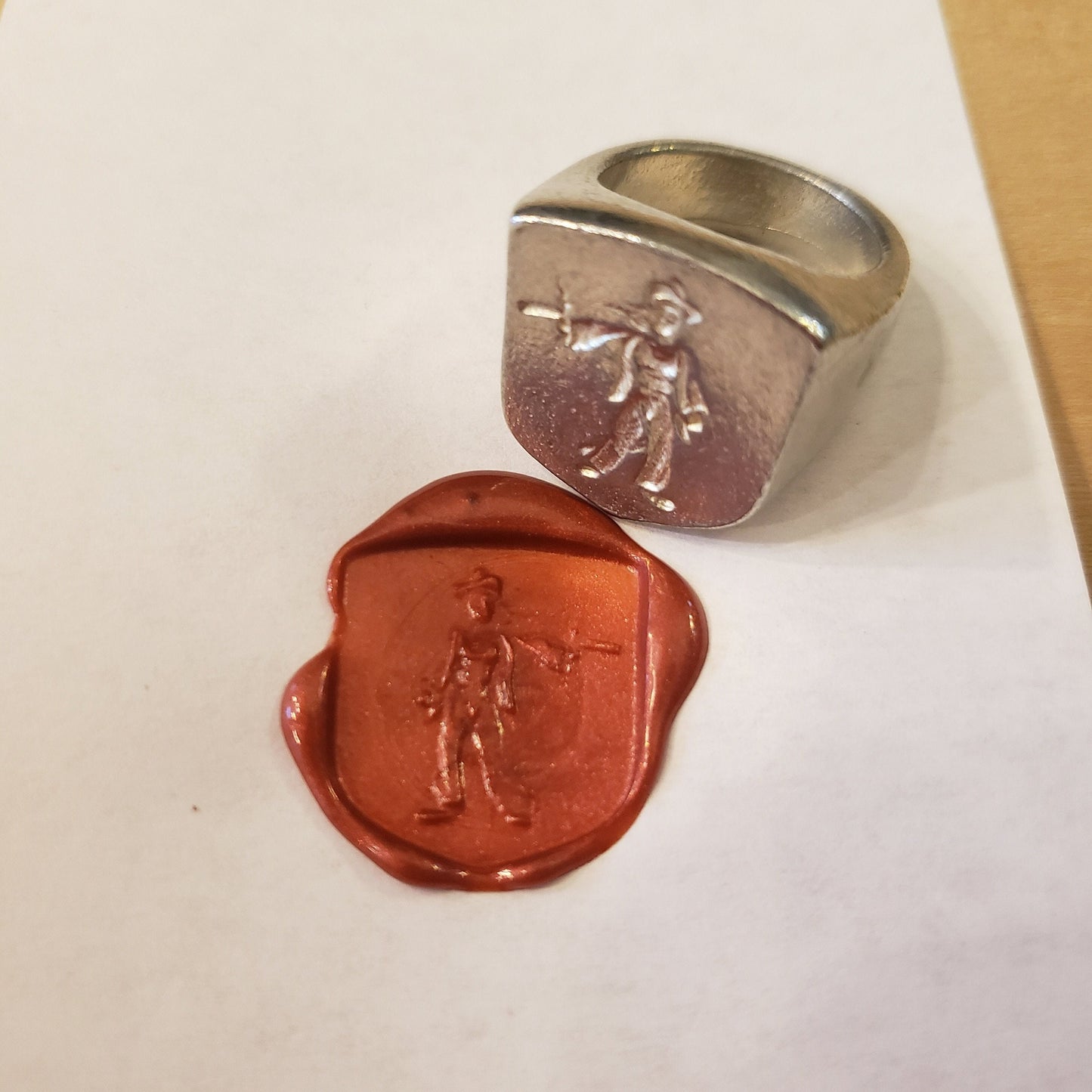 Anne Bonny wax seal signet ring