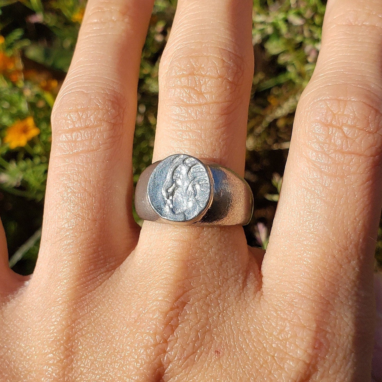 Fellatio small wax seal signet ring