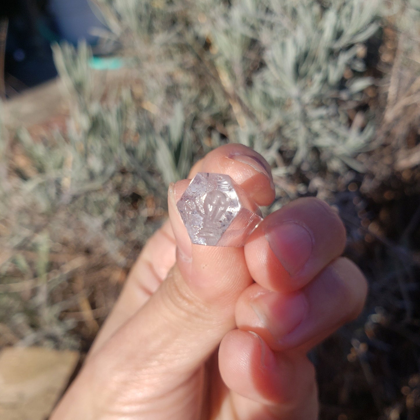 Mooning Quartz Crystal wax seal stamp