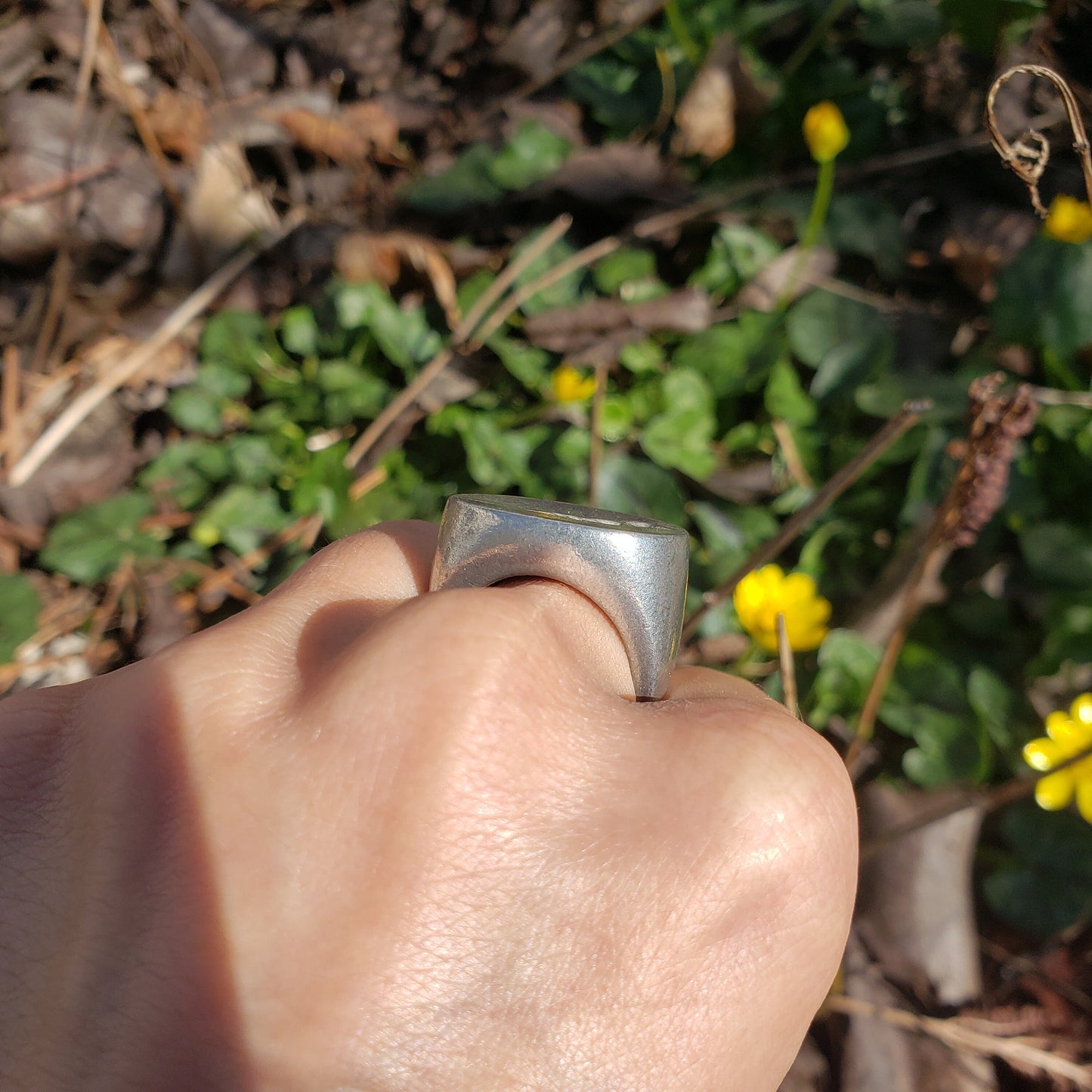 crow wax seal signet ring