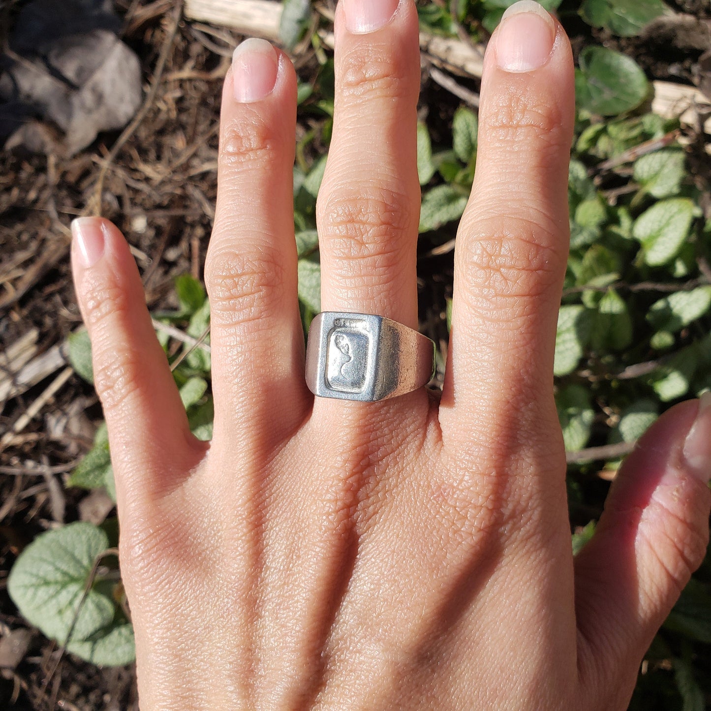 eye jar wax seal signet ring