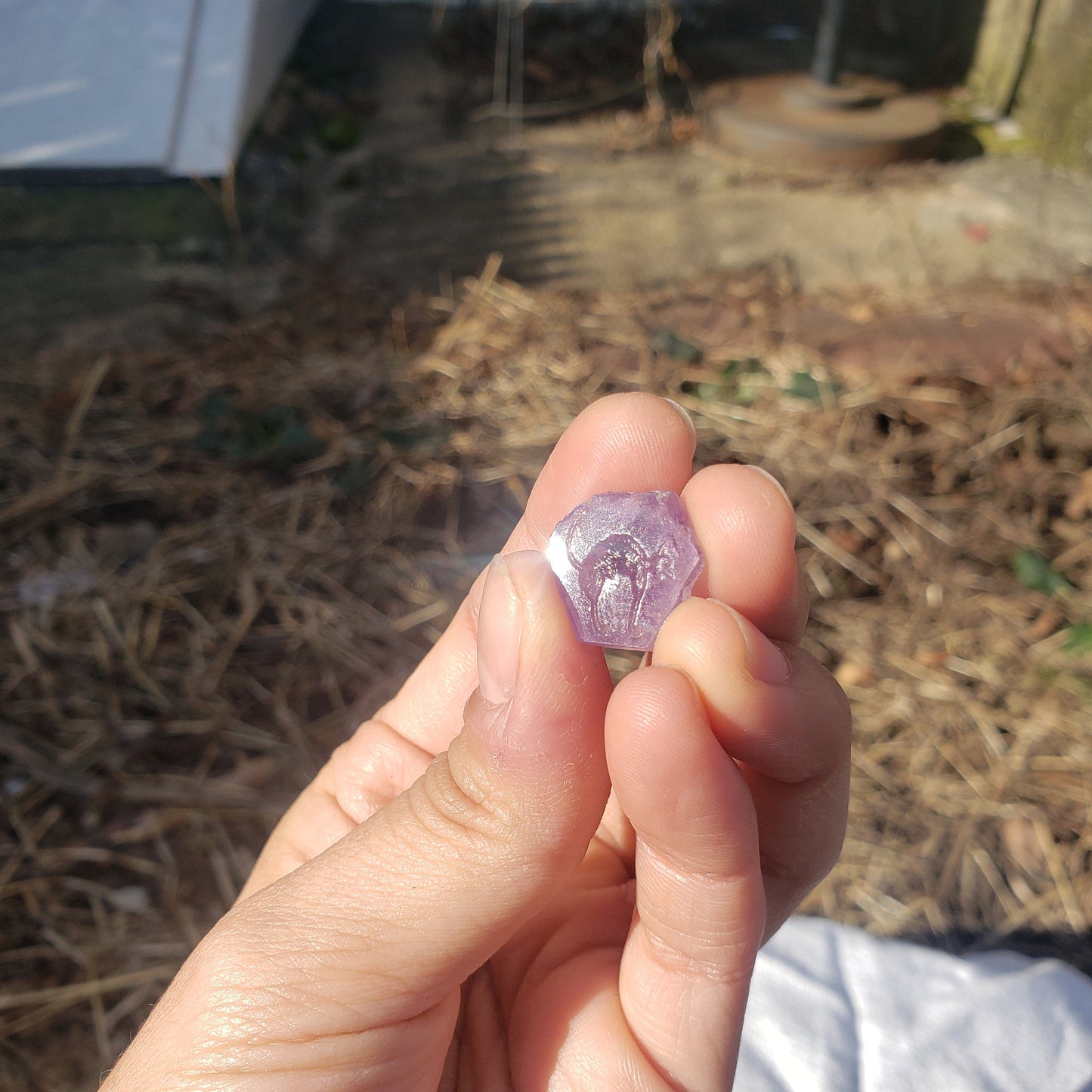 Cat amethyst Crystal wax seal stamp