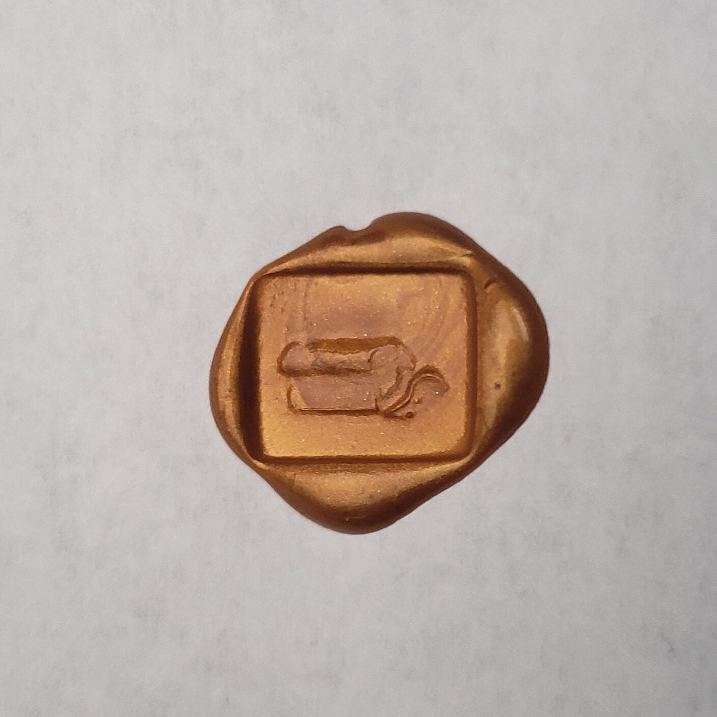 Sandwich bread wax seal signet ring