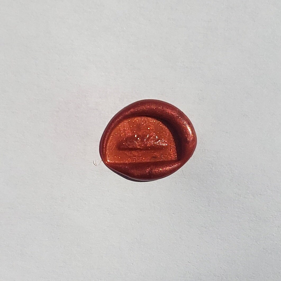 Baguette wax seal signet ring