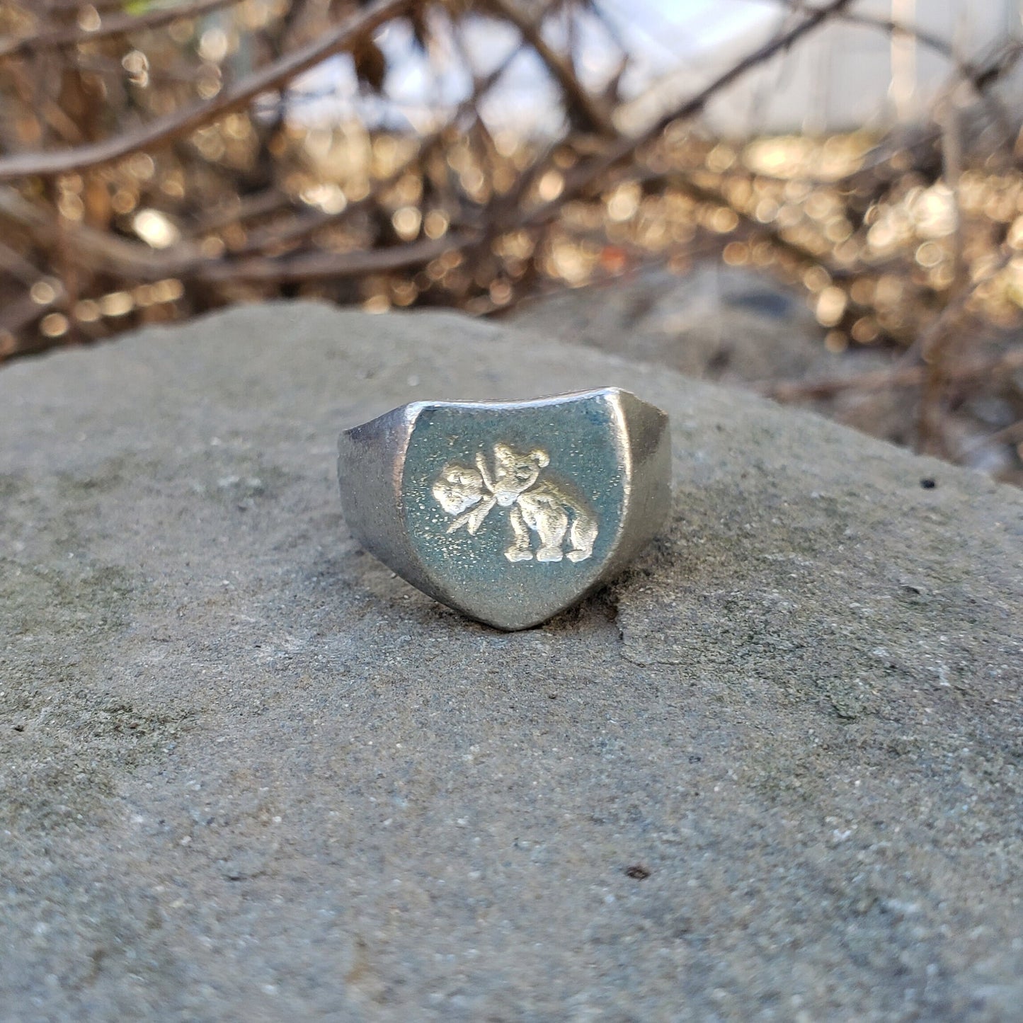 American Pika wax seal signet ring