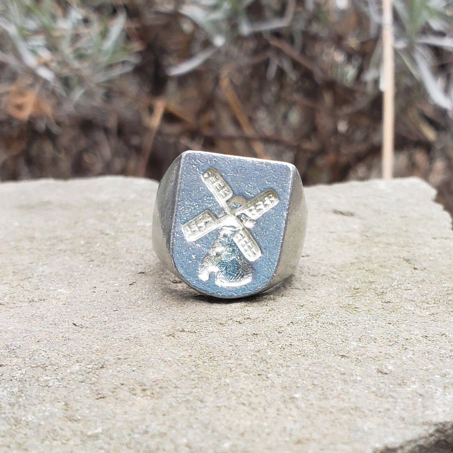 Classic windmill wax seal signet ring