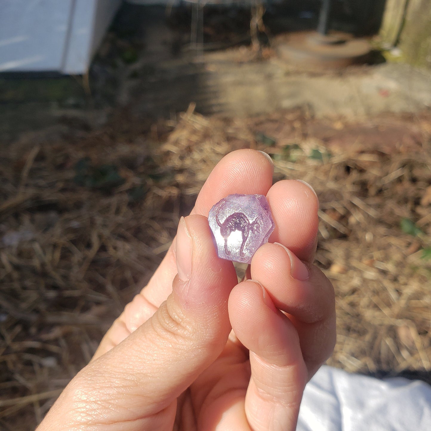 Cat amethyst Crystal wax seal stamp