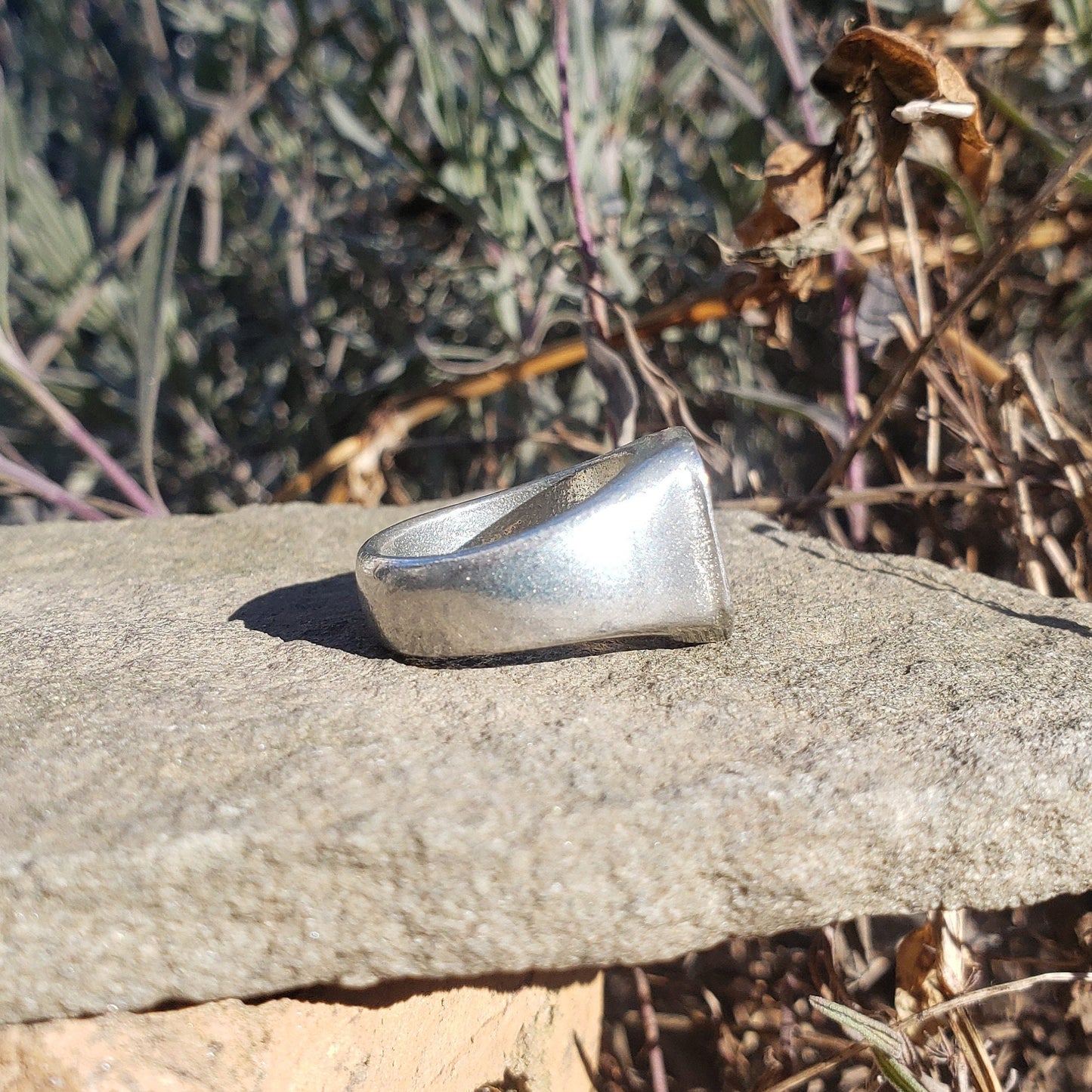 Flower arch wax seal signet ring