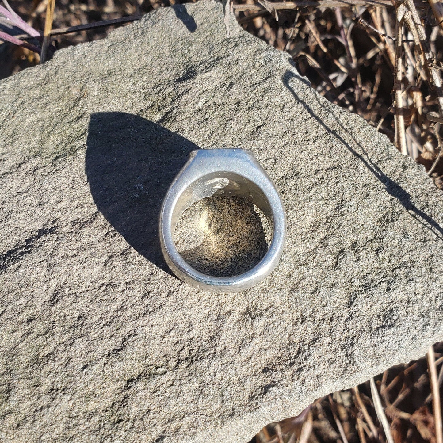 Flower arch wax seal signet ring