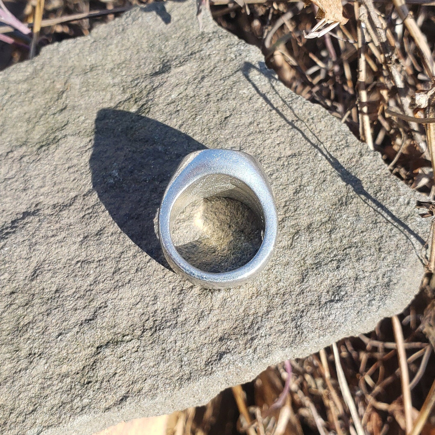 Flower girl wax seal signet ring