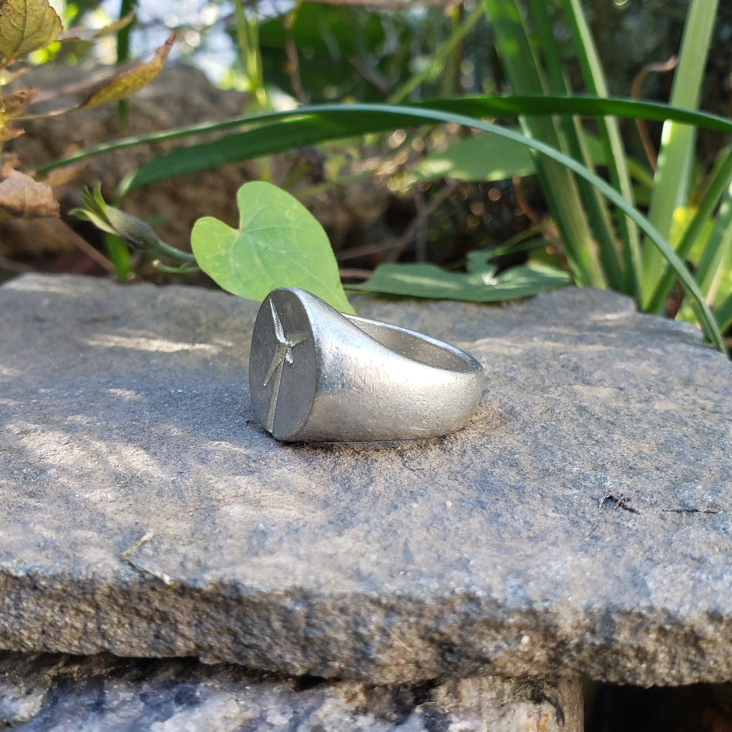 Modern windmill wax seal signet ring