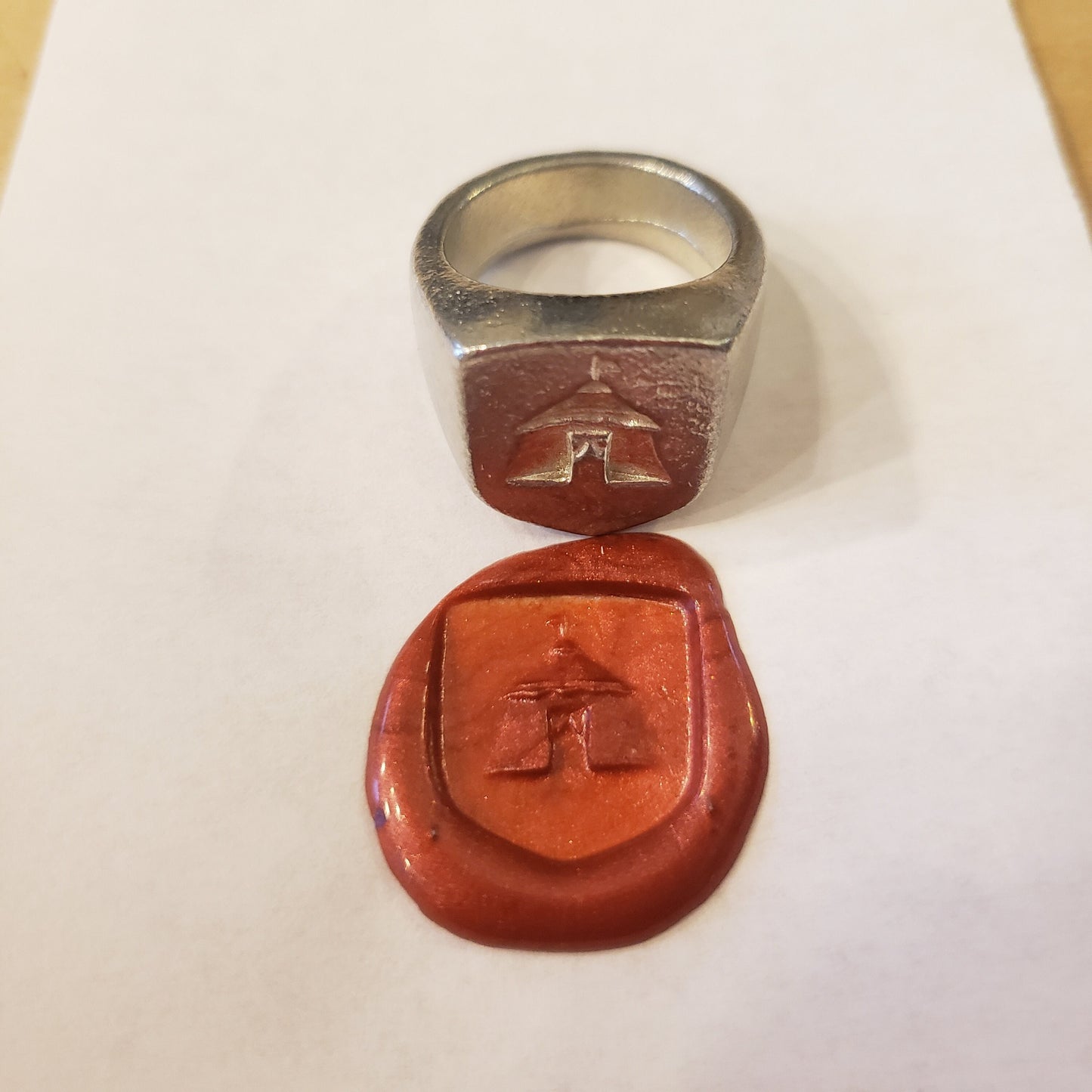 Big top tent wax seal signet ring