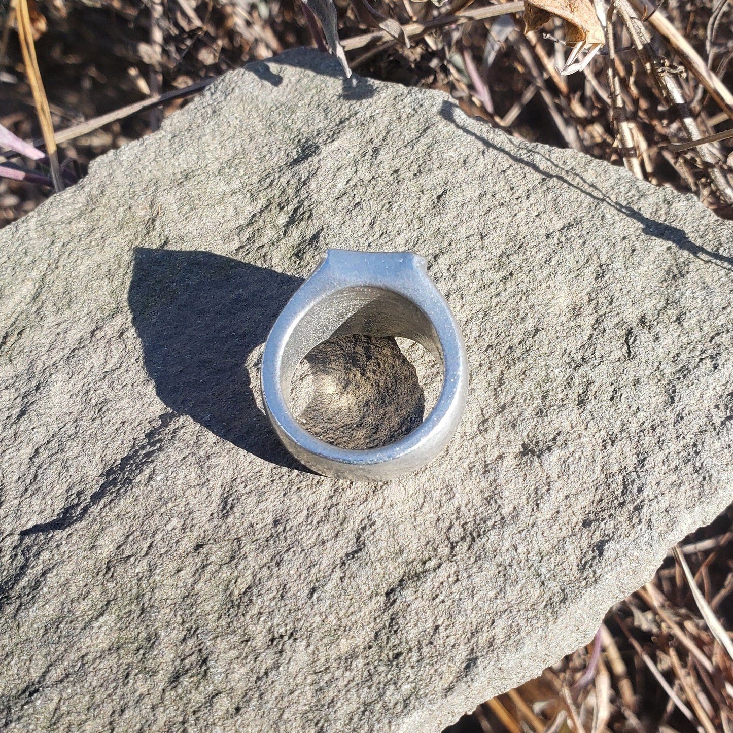 Champagne flute wax seal signet ring