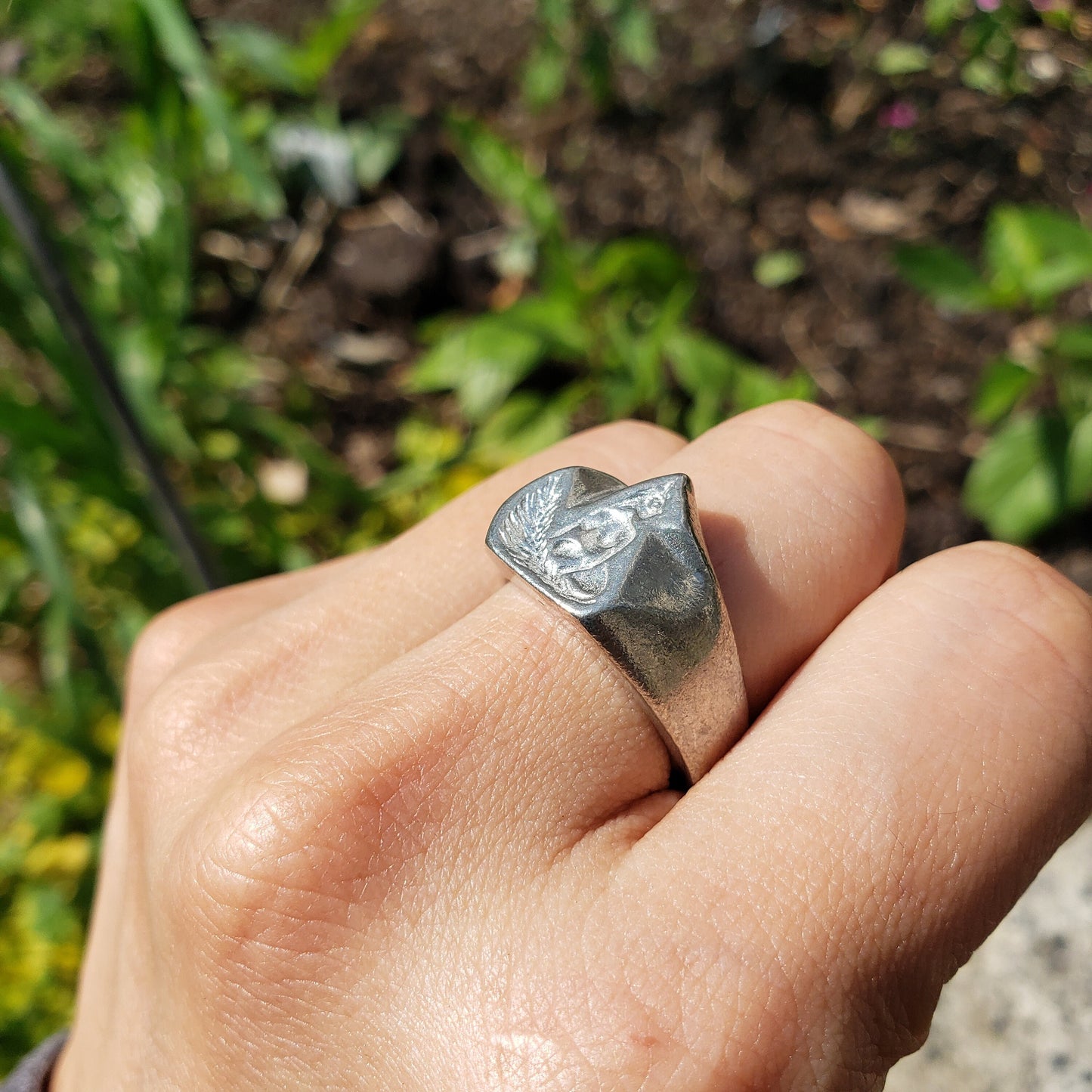 Foxy lady wax seal signet ring