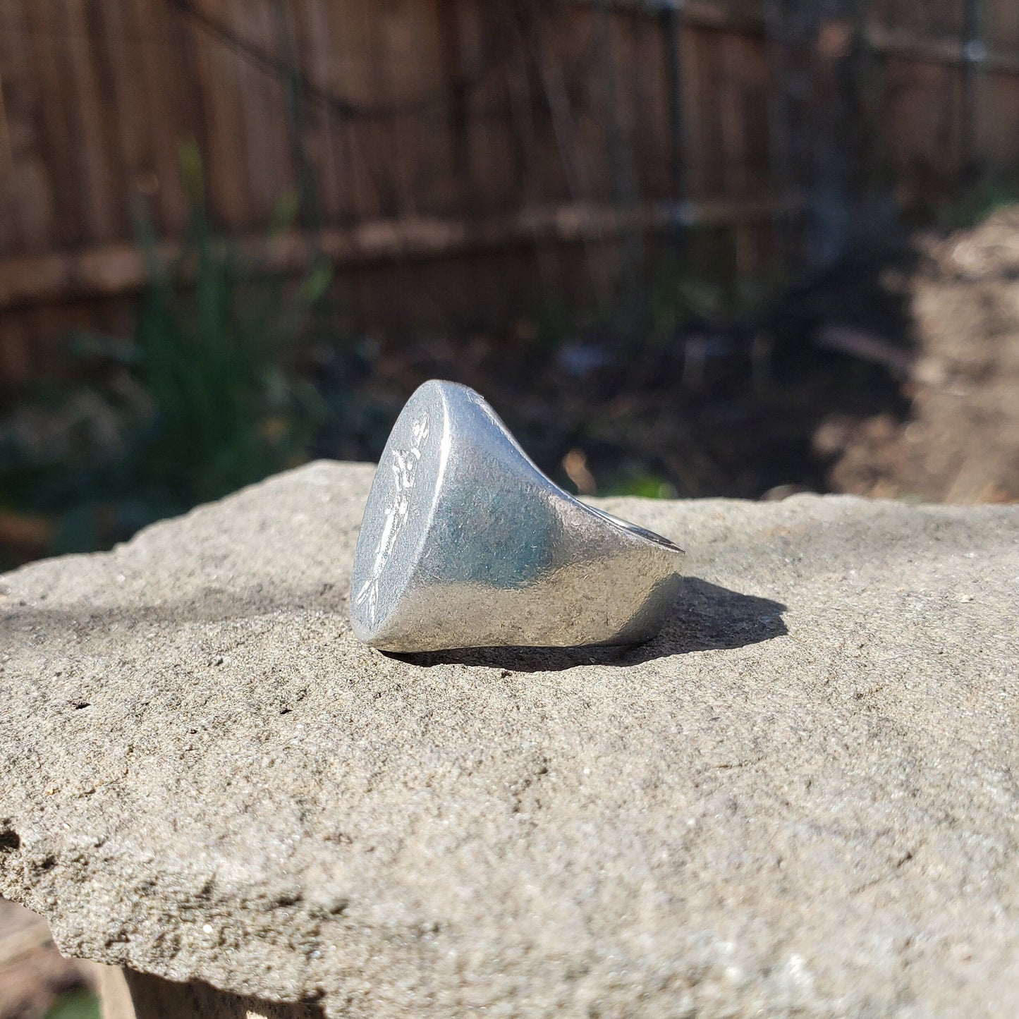 Holy mackerel wax seal signet ring