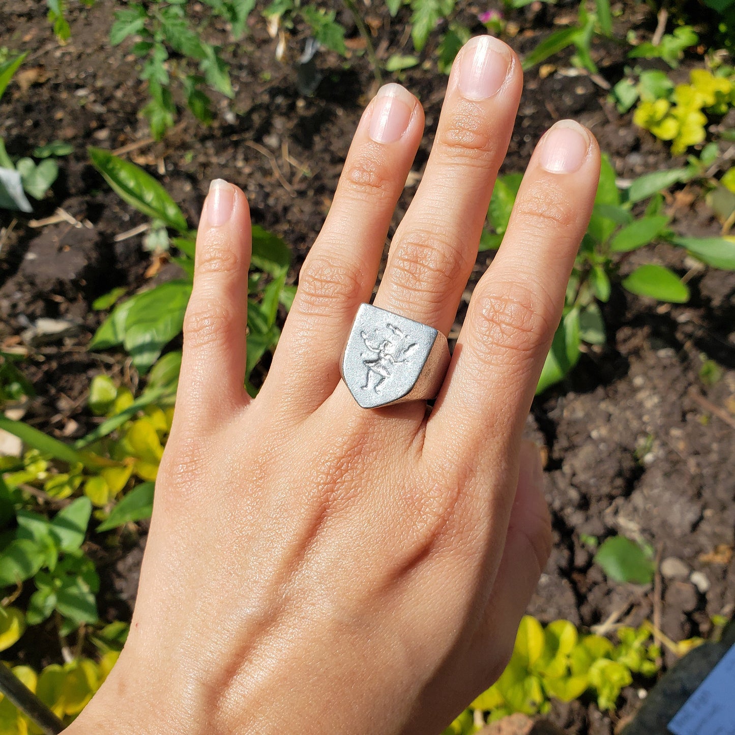 Juggler wax seal signet ring