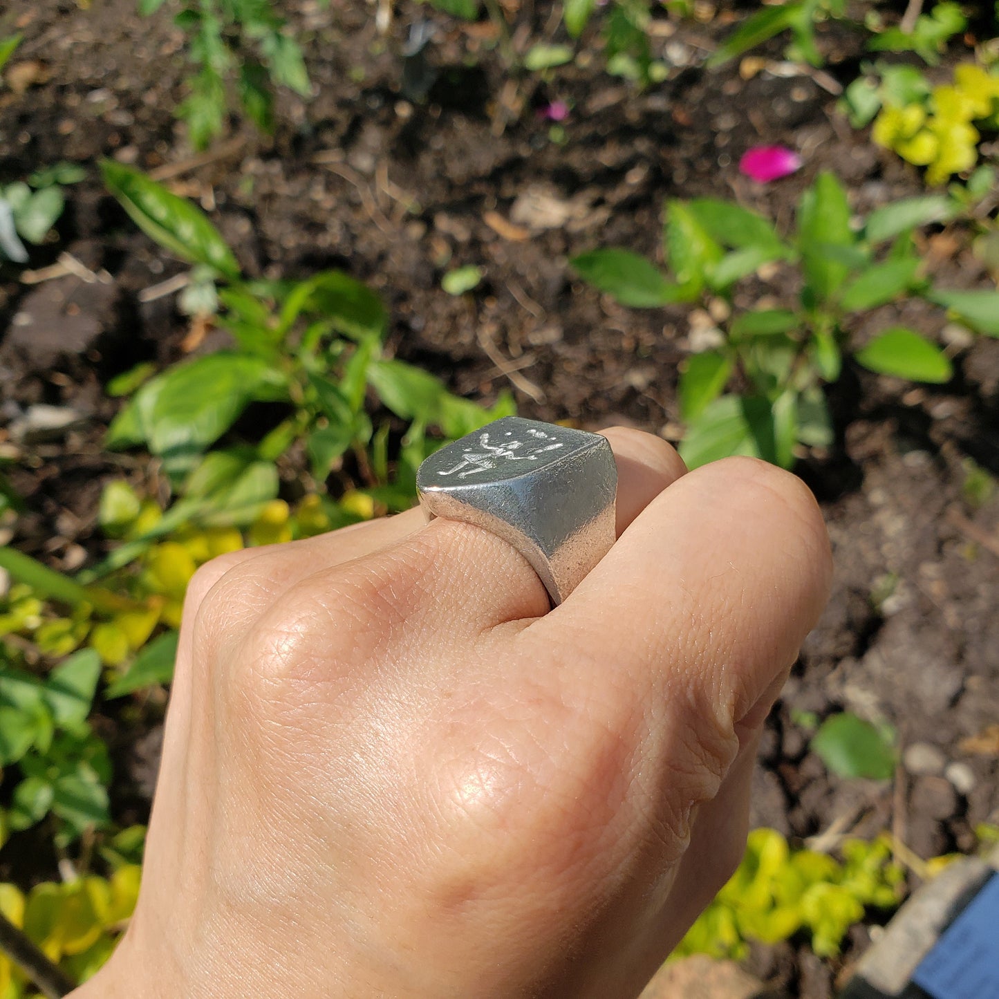 Juggler wax seal signet ring